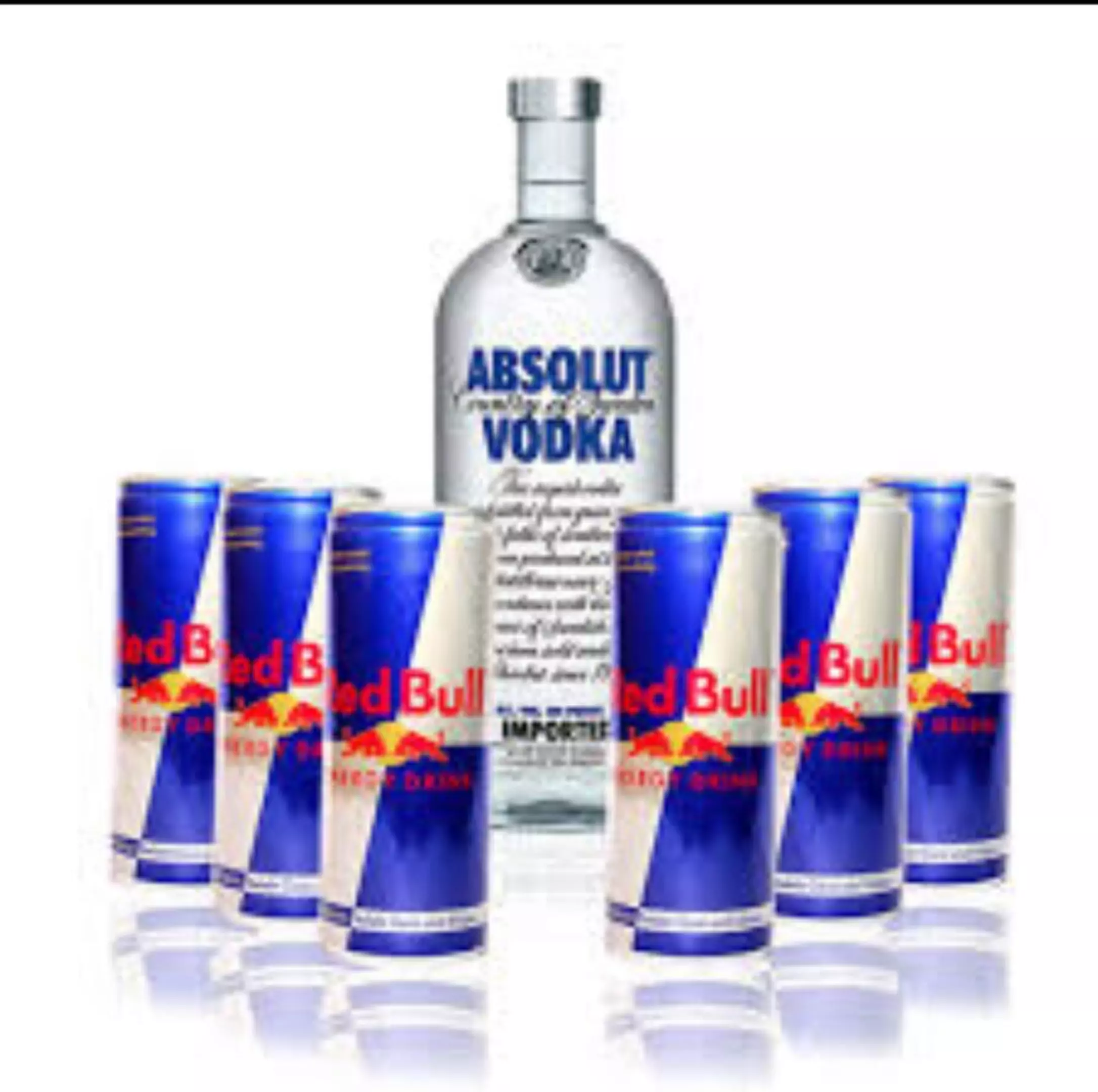 Combo Vodka Absolut + 5 Red Bull Tradicional